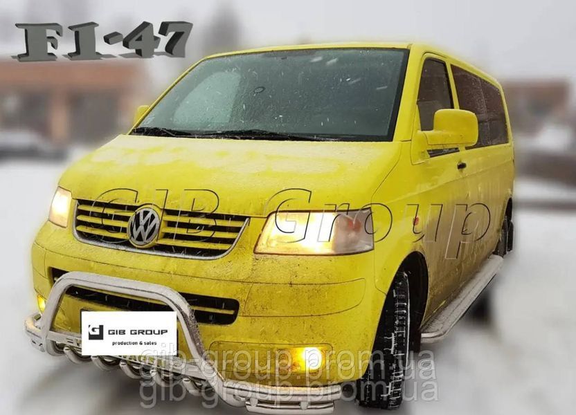 Захист переднього бампера - Кенгурятник Volkswagen T5 (2009-2016) d60х1,6мм 11734.F1-47.6 фото
