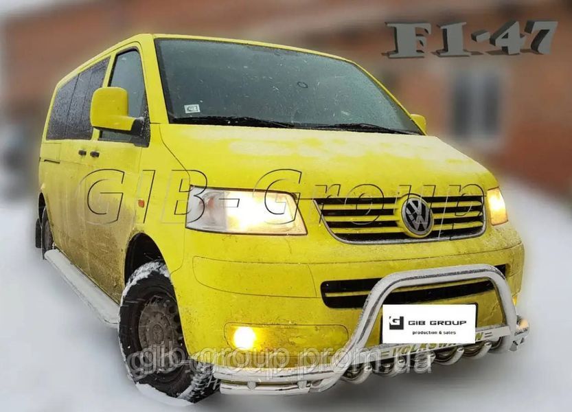 Захист переднього бампера - Кенгурятник Volkswagen T5 (2009-2016) d60х1,6мм 11734.F1-47.6 фото
