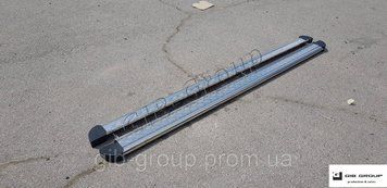 Пороги бічні труби з листом Honda Ridgeline (2005-2008) D51 Silver-black-edge S2-09.6 фото