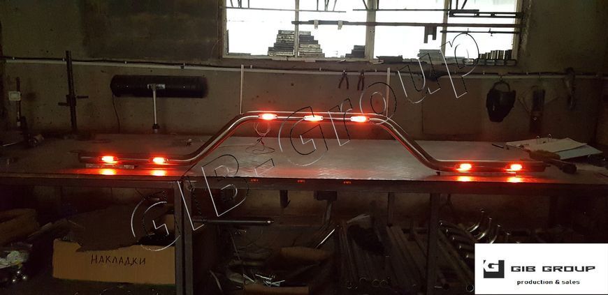 Led тримач задніх підкрильників MAN Tga, Tgx. Харчова нержавійка 15077/Led фото