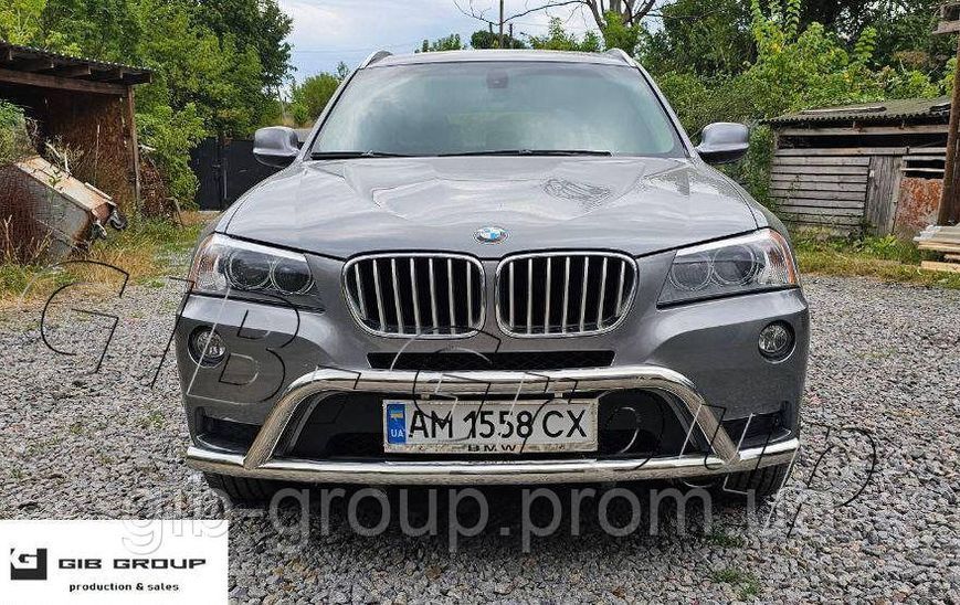 Защита переднего бампера BMW X3 (2010-2014-2017) 14852 фото