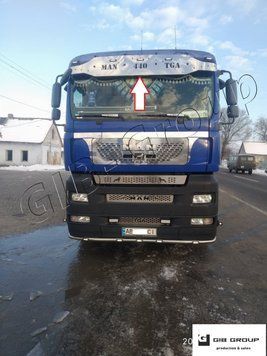Накладки на штатний козирок MAN TGA -TGS ( низький дах ) 0201 фото