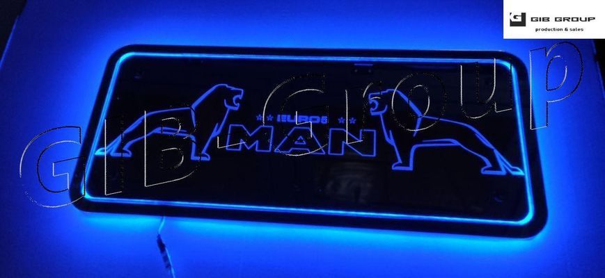 Led RGB дзеркало для вантажівки MAN, розмір 800*350мм 3292 фото