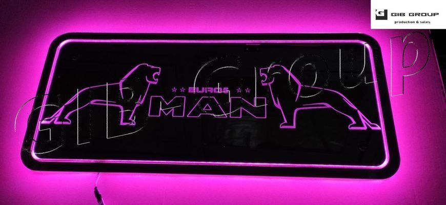 Led RGB дзеркало для вантажівки MAN, розмір 800*350мм 3292 фото
