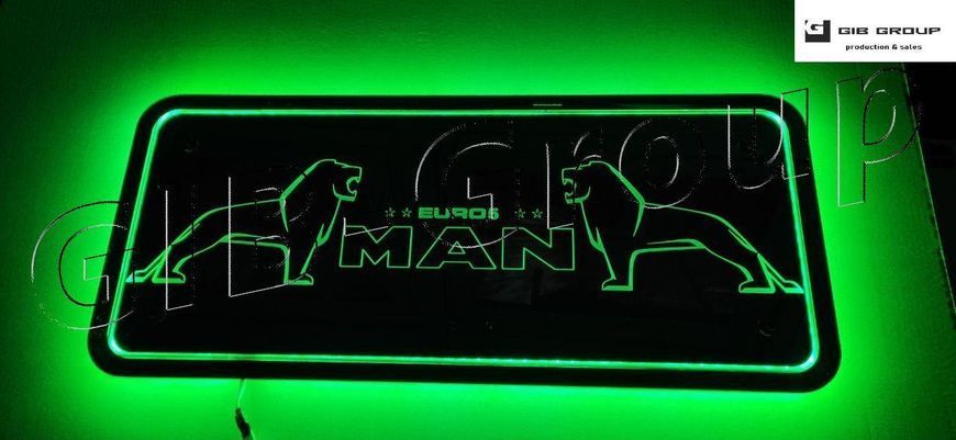 Led RGB дзеркало для вантажівки MAN, розмір 800*350мм 3292 фото