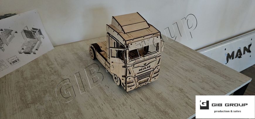 3D пазл конструктор из фанеры Man TGX (2017-2020) 15741 фото