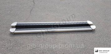 Пороги бічні майданчик для Honda CRV (01-06) d60х1,6мм 5380.S2-08.6 фото