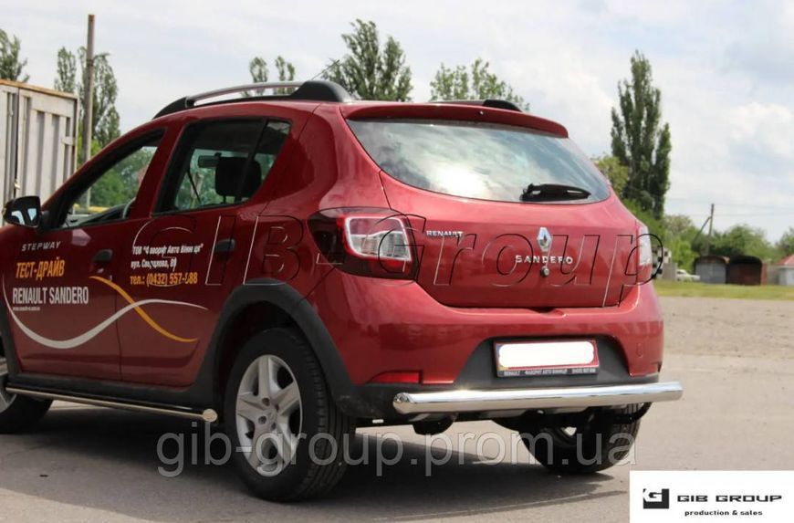 Задняя защита (одинарная нержавеющая труба - одинарный ус) дляToyota Land Cruiser Prado 150 (09+) d60х1,6мм 14045.B1-02.6 фото
