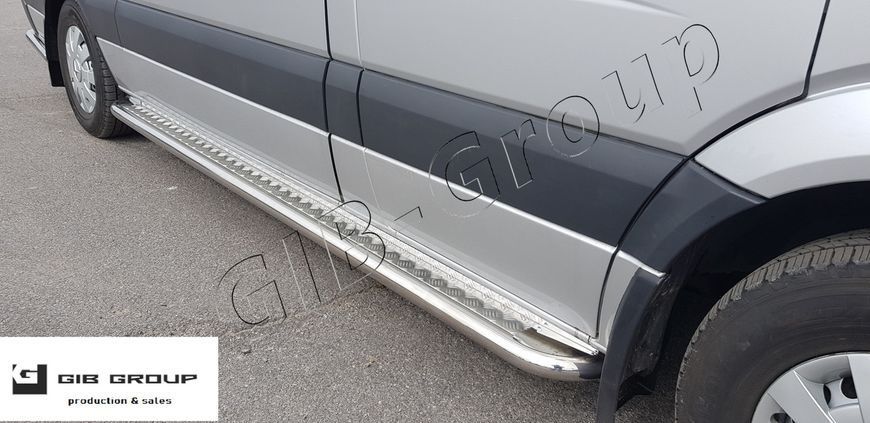 Пороги боковые площадка для Fiat Ducato (07+) d42х1,6мм 2886.S2-01M.4 фото