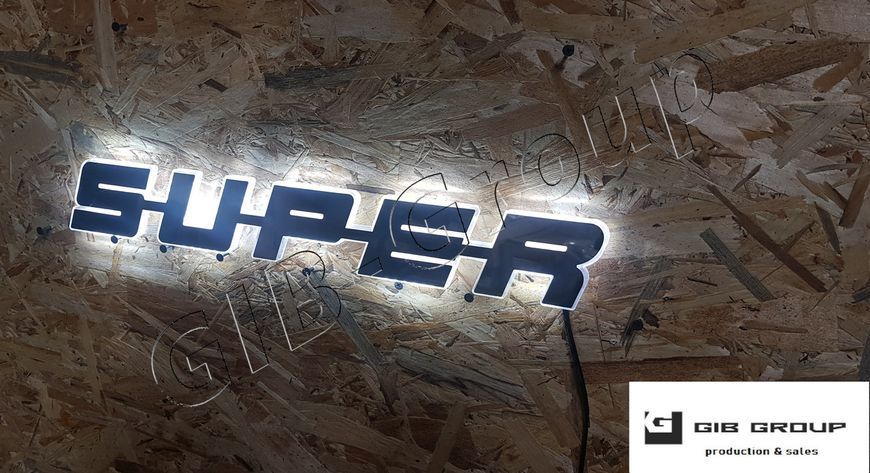 Led Емблема універсальна для&nbsp;Mercedes Actros&nbsp;(SUPER) розмір 500*70 15187 фото