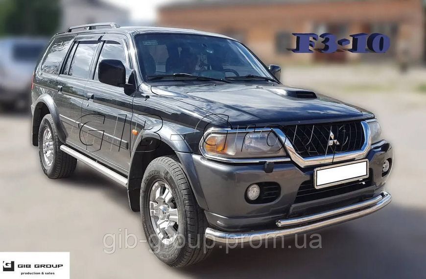 Защита переднего бампера (двойная нержавеющая труба - двойной ус) Fiat Doblo (15+) d60х1,6мм 3771.F3-10.6 фото