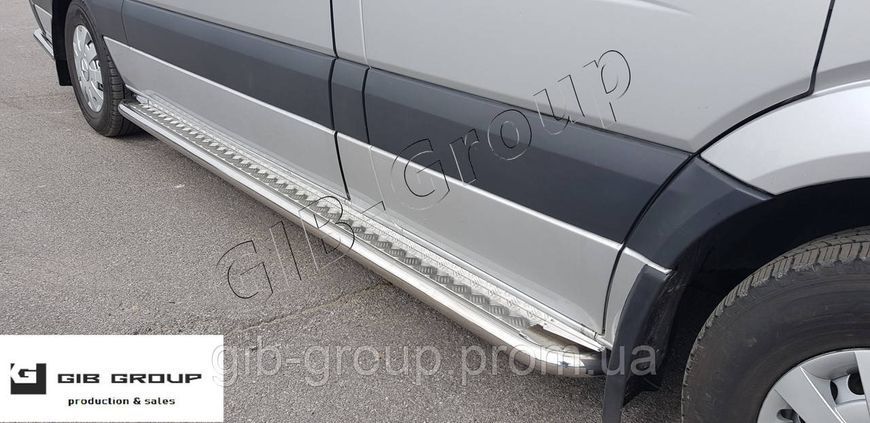 Пороги бічні майданчик для Mitsubishi Pajero Sport (08-13) d51х1,6мм 7330.S2-01.5 фото