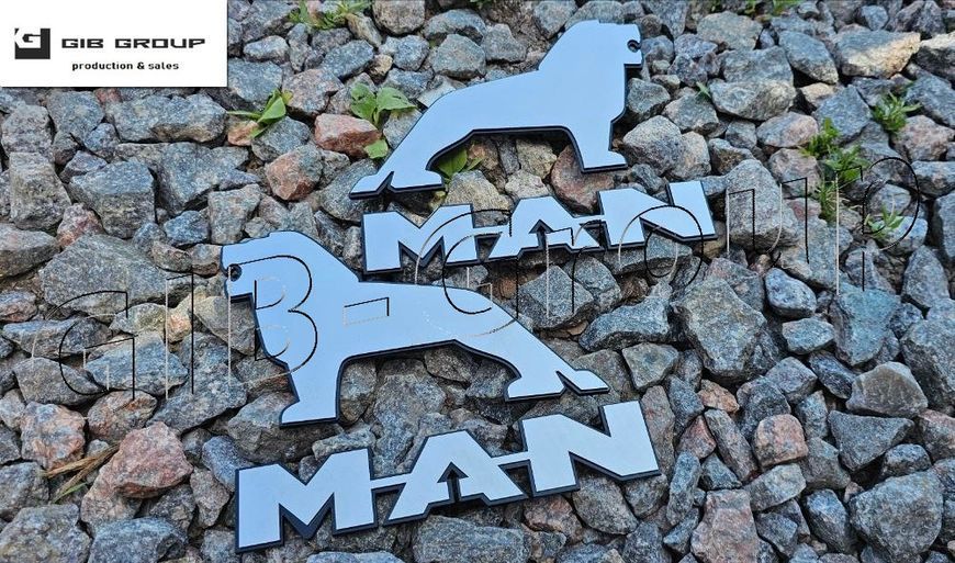 3D Емблема на вантажівку "MAN + Лев" 3142 фото