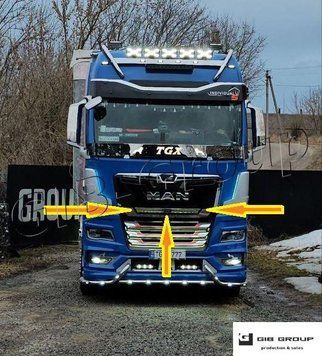 Профільна решітка капота для Man Tgx (2021+) 16985 фото