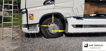 Накладки на передние колесные арки для Volvo FH16 (2012+) 15633 фото