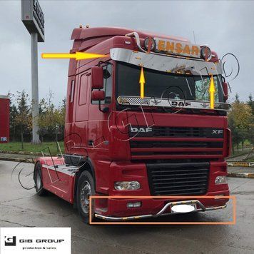 Козирок&nbsp;лобового скла для DAF 105-95 6954 фото