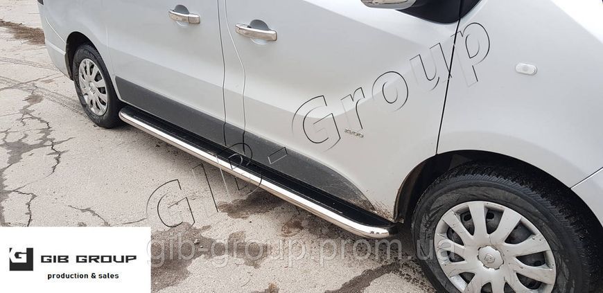 Пороги бічні майданчик для Toyota Hiace (07+) d60х1,6мм 12695.S2-04S.6 фото