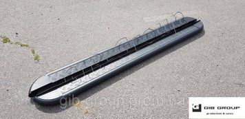 Пороги боковые площадка для Toyota Rav 4 (13-15) d60х1,6мм 12327.S2-05.6 фото