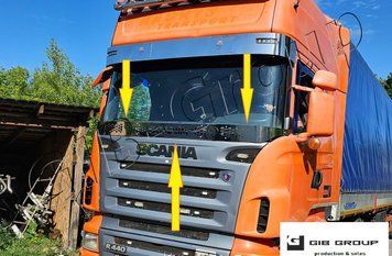 Накладка балкон лобового стекла для Scania R - G 17046 фото