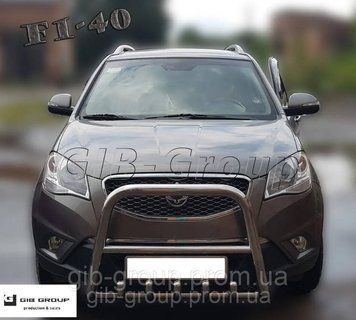 Защита переднего бампера - Кенгурятник SsangYong Korando C (10+) d60х1,6мм 11376.F1-40.6 фото