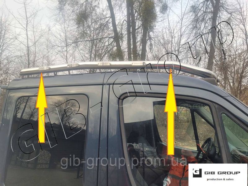 Тримач фар на дах - люстра Mercedes-Benz Sprinter дубиль кабіна (2006-2014+) 15987 фото