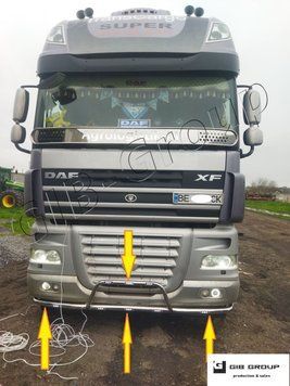 Led передній захист вус для&nbsp;DAF XF 105 15444 фото