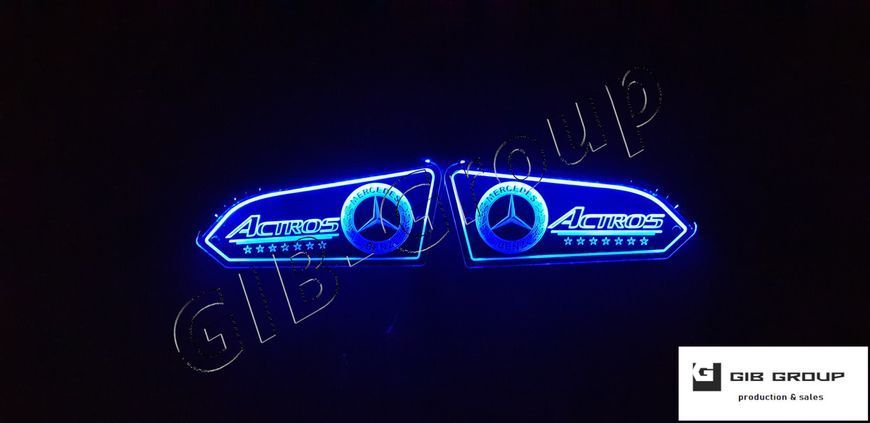 Led вставки на карты дверей для&nbsp;Mercedes Actros MP4 15479 фото