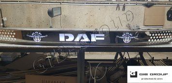 Led накладка балкон лобового скла для Daf XF 105-95. Біла підсвітка 3370/Білий фото