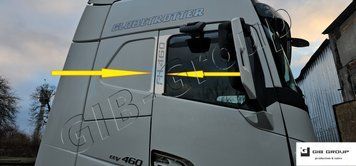 Накладки на стойки&nbsp;двери для Volvo FH16 (2012+) 15915 фото