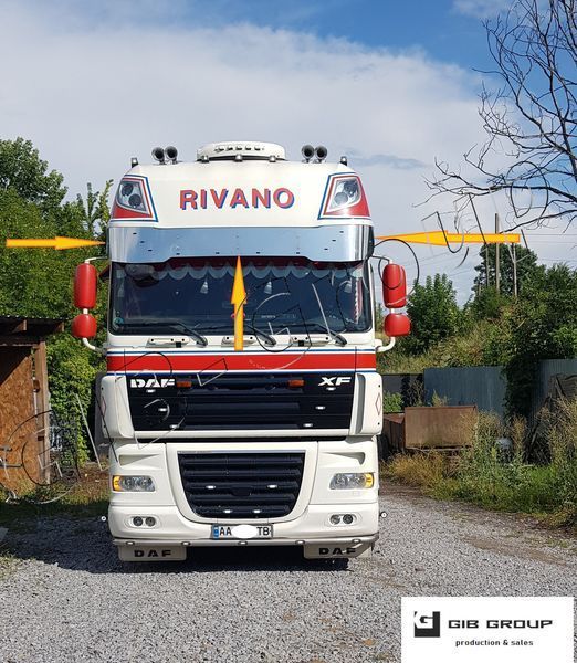 Сонце захисний козирок для Daf XF 105-106 Super Space Cab. Технічна нержавіюча сталь 15675/430 фото