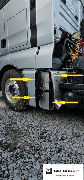 Кріплення профільної кришки глушника для MAN TGX (2007-2012). Фарбування фарборозпилювачем 15856 фото