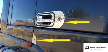 Захисна накладка куточок + окантування ручок на двері для DAF XF105 - 95 6968 фото