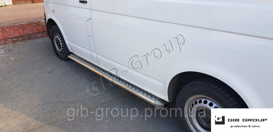 Бічні Пороги труба з листом Volkswagen T5 (2003+) D51 коротка база 0719 S2-06.6 фото