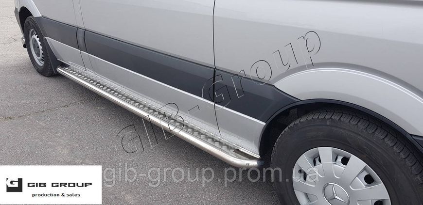 Пороги бічні майданчик для Peugeot Expert (16+) d51х1,6мм 9986.S2-01S.5 фото