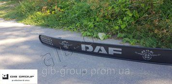Накладка Балкон лобового скла&nbsp;Daf XF 106. Чорне порошкове фарбування 6977 фото