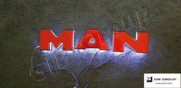 LED літери для MAN Tgs євро 6 *Розмір: 108 мм 15651 фото