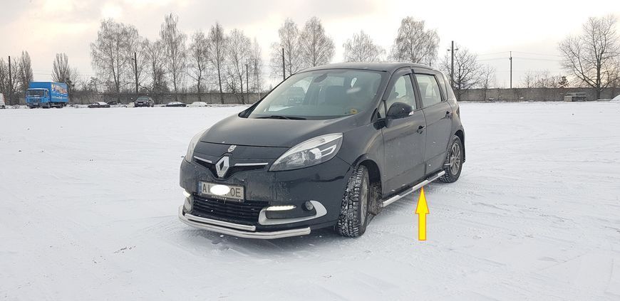 Пороги боковые труба Renault Scenic lll D60 с накладками 0757.S1-02.6 фото