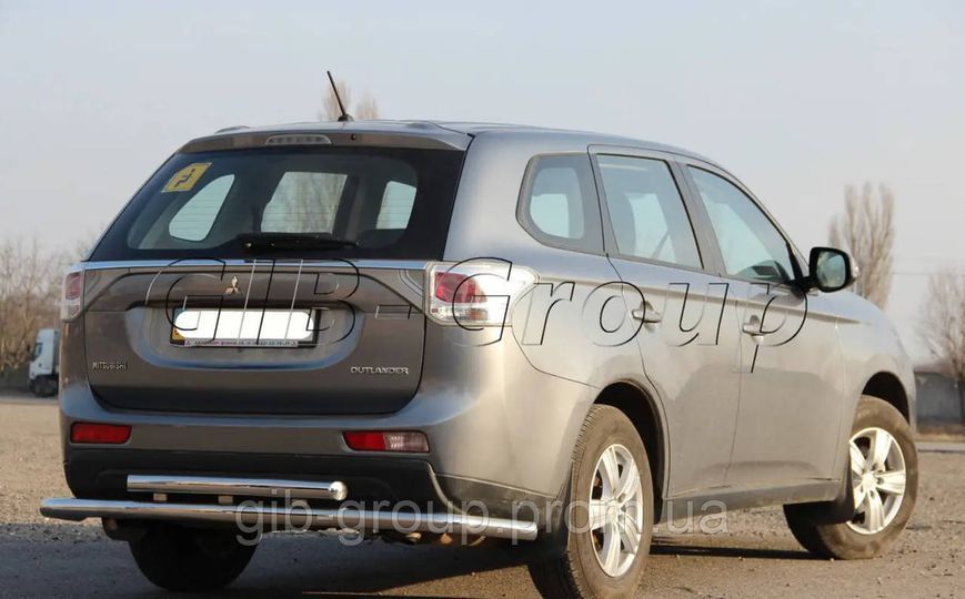 Задній захист подвійна труба для Fiat Doblo (15+) d60х1,6мм 3779.B1-05.6 фото