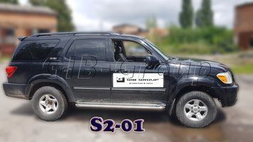 Пороги бічні труби з листом Toyota Sequoia 1 (2001-2007) D42 1376819491 фото