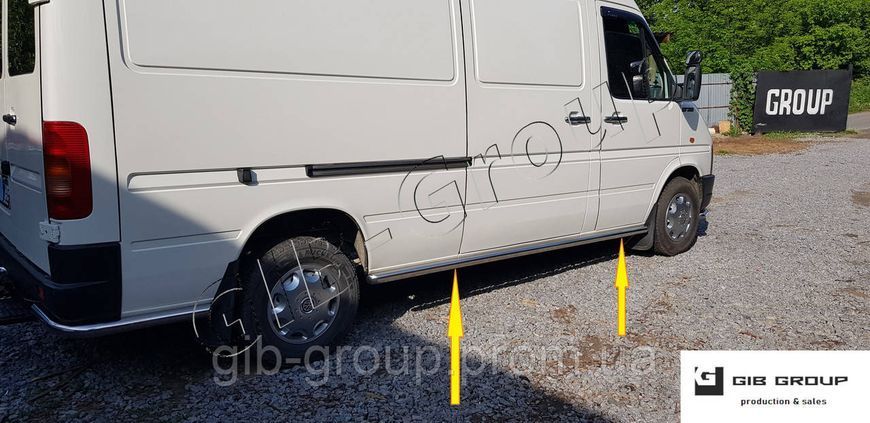 Пороги боковые труба&nbsp;Mercedes-Benz Sprinter (95-00) D60 без накладок, длинная база 8487.S1-01L.6 фото