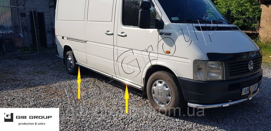 Пороги боковые труба&nbsp;Mercedes-Benz Sprinter (95-00) D60 без накладок, длинная база 8487.S1-01L.6 фото