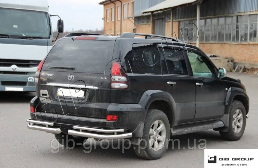 Задні кути подвійні для Volkswagen T5 (2003-2009) d60х1,6мм 14110.B1-48.6 фото