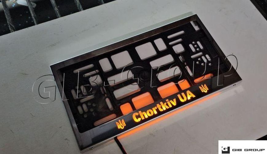 Led Рамка номерного знаку (USA) з написом "Chortkiv UA" 14768 фото
