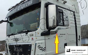 Накладки на двері під склом MAN TGS 4 шт. 0743 фото