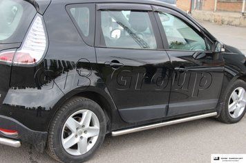 Пороги бічні труби Renault Scenic lll D60 без накладок 1374376945 фото