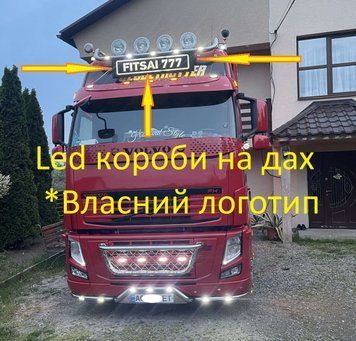 Led коробка на крышу индивидуальные логотипы для&nbsp;грузовика Volvo FH 12-13 15530 фото