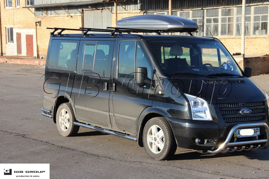 Пороги боковые труба Ford Transit (06-15) D71 без накладок короткая база 1351164831 фото