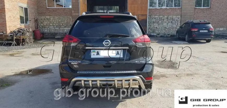 Задній захист (одинарна нержавіюча труба &ndash; одинарний вус) для Toyota Land Cruiser Prado 150 (17+) d60х1,6мм 14063.B1-66.6 фото