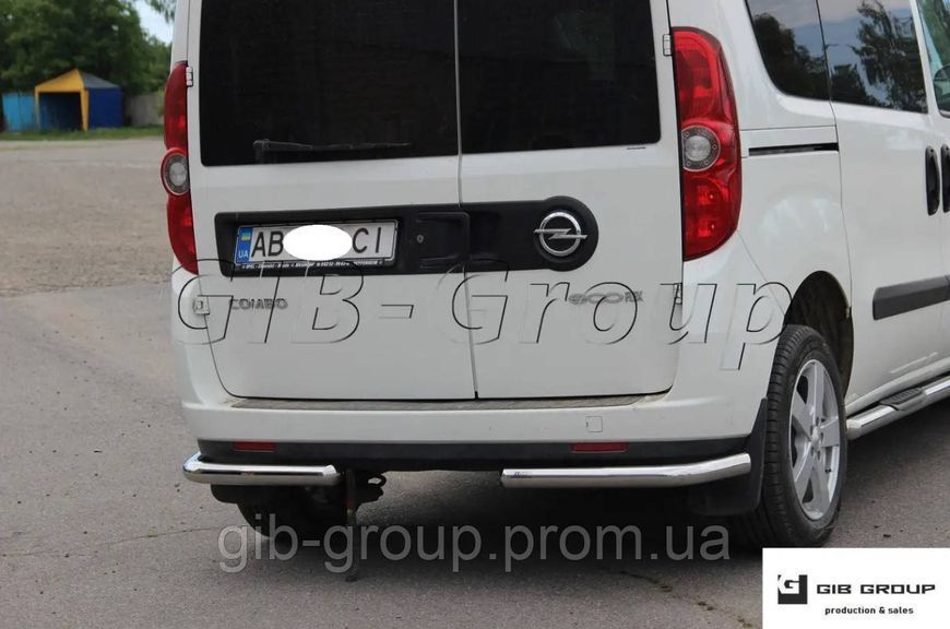 Задній захист кути для Volkswagen T5 (2009-2016) d60х1,6мм 14114.B1-09.6 фото