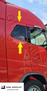 Фальш накладки на боковые окна для Volvo FH16 (2012+) 6997 фото